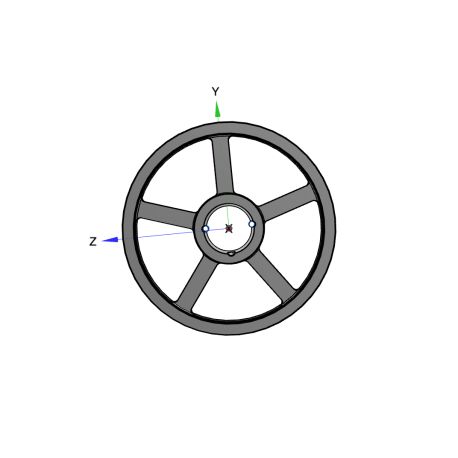 Poulie trapézoïdale SPB / B - 2 gorges - Ø450 mm - Moyeu amovible 3020 - Fonte