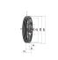 Poulie trapézoïdale SPB / B - 3 gorges - Ø450 mm - Moyeu amovible 3535 - Fonte