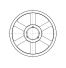 Poulie trapézoïdale SPB / B - 3 gorges - Ø450 mm - Moyeu amovible 3535 - Fonte