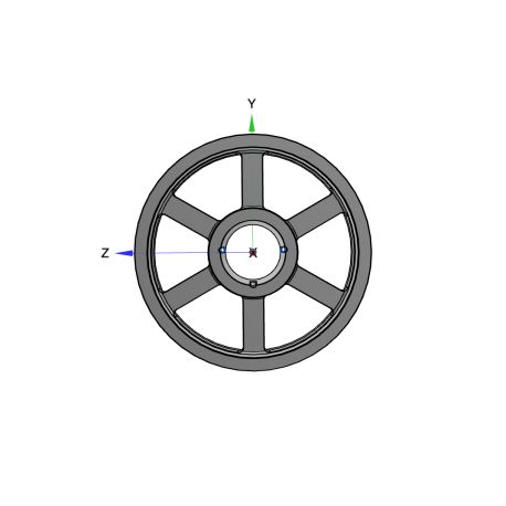 Poulie trapézoïdale SPB / B - 5 gorges - Ø450 mm - Moyeu amovible 3535 - Fonte