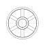 Poulie trapézoïdale SPB / B - 5 gorges - Ø450 mm - Moyeu amovible 3535 - Fonte