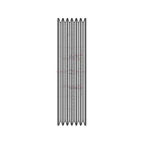 Poulie trapézoïdale SPB / B - 6 gorges - Ø450 mm - Moyeu amovible 4040 - Fonte