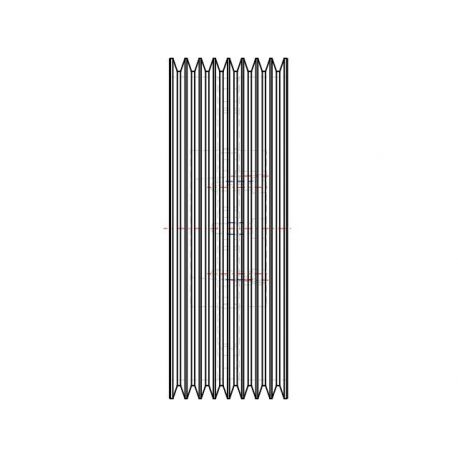 Poulie trapézoïdale SPB / B - 8 gorges - Ø450 mm - Moyeu amovible 4040 - Fonte