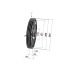 Poulie trapézoïdale SPB / B - 3 gorges - Ø500 mm - Moyeu amovible 3535 - Fonte