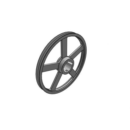 Poulie trapézoïdale SPB / B - 2 gorges - Ø560 mm - Moyeu amovible 3030 - Fonte