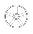 Poulie trapézoïdale SPB / B - 2 gorges - Ø560 mm - Moyeu amovible 3030 - Fonte