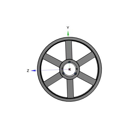 Poulie trapézoïdale SPB / B - 3 gorges - Ø560 mm - Moyeu amovible 3535 - Fonte
