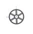 Poulie trapézoïdale SPB / B - 3 gorges - Ø560 mm - Moyeu amovible 3535 - Fonte