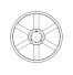 Poulie trapézoïdale SPB / B - 4 gorges - Ø560 mm - Moyeu amovible 3535 - Fonte