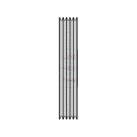 Poulie trapézoïdale SPB / B - 5 gorges - Ø560 mm - Moyeu amovible 4040 - Fonte