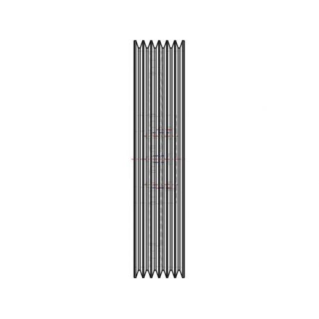 Poulie trapézoïdale SPB / B - 6 gorges - Ø560 mm - Moyeu amovible 4040 - Fonte