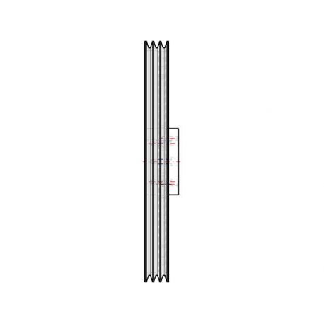 Poulie trapézoïdale SPB / B - 3 gorges - Ø630 mm - Moyeu amovible 3535 - Fonte