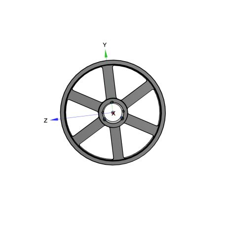 Poulie trapézoïdale SPB / B - 3 gorges - Ø630 mm - Moyeu amovible 3535 - Fonte