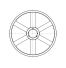Poulie trapézoïdale SPB / B - 3 gorges - Ø630 mm - Moyeu amovible 3535 - Fonte