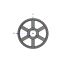 Poulie trapézoïdale SPB / B - 8 gorges - Ø630 mm - Moyeu amovible 4545 - Fonte