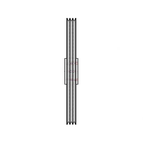 Poulie trapézoïdale SPB / B - 3 gorges - Ø710 mm - Moyeu amovible 3535 - Fonte