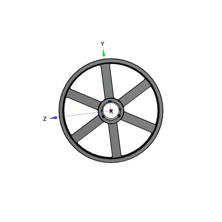 Poulie trapézoïdale SPB / B - 3 gorges - Ø710 mm - Moyeu amovible 3535 - Fonte