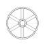 Poulie trapézoïdale SPB / B - 3 gorges - Ø710 mm - Moyeu amovible 3535 - Fonte