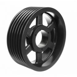 Poulie trapézoïdale SPB / B - 6 gorges - Ø710 mm - Moyeu amovible 4040 - Fonte