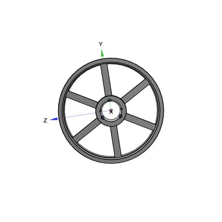 Poulie trapézoïdale SPB / B - 6 gorges - Ø710 mm - Moyeu amovible 4040 - Fonte