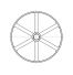 Poulie trapézoïdale SPB / B - 3 gorges - Ø1250 mm - Moyeu amovible 4040 - Fonte