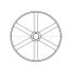 Poulie trapézoïdale SPB / B - 4 gorges - Ø1250 mm - Moyeu amovible 4545 - Fonte