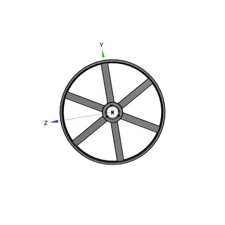 Poulie trapézoïdale SPB / B - 5 gorges - Ø1250 mm - Moyeu amovible 4545 - Fonte
