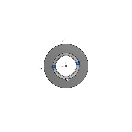 Poulie trapézoïdale SPZ / Z - 2 gorges - Ø60 mm - Moyeu amovible 1108 - Fonte