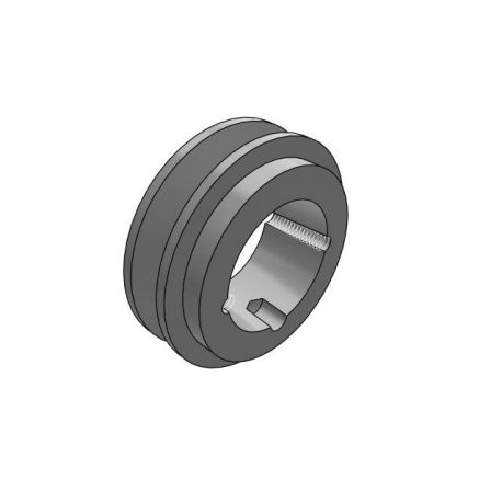 Poulie trapézoïdale SPZ / Z - 1 gorge - Ø63 mm - Moyeu amovible 1108 - Fonte