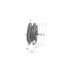Poulie trapézoïdale SPZ / Z - 1 gorge - Ø63 mm - Moyeu amovible 1108 - Fonte