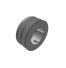 Poulie trapézoïdale SPZ / Z - 2 gorges - Ø63 mm - Moyeu amovible 1108 - Fonte
