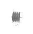 Poulie trapézoïdale SPZ / Z - 3 gorges - Ø63 mm - Moyeu amovible 1108 - Fonte