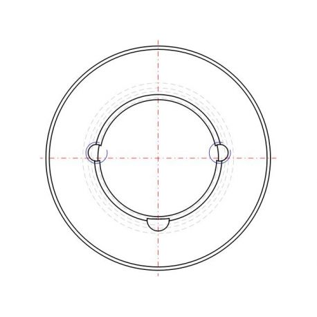 Poulie trapézoïdale SPZ / Z - 3 gorges - Ø63 mm - Moyeu amovible 1108 - Fonte