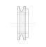 Poulie trapézoïdale SPZ / Z - 1 gorge - Ø67 mm - Moyeu amovible 1108 - Fonte