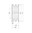 Poulie trapézoïdale SPZ / Z - 2 gorges - Ø67 mm - Moyeu amovible 1108 - Fonte