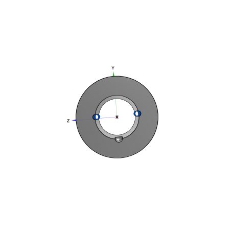 Poulie trapézoïdale SPZ / Z - 2 gorges - Ø67 mm - Moyeu amovible 1108 - Fonte