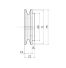 Poulie trapézoïdale SPZ / Z - 1 gorge - Ø71 mm - Moyeu amovible 1108 - Fonte