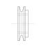 Poulie trapézoïdale SPZ / Z - 1 gorge - Ø71 mm - Moyeu amovible 1108 - Fonte