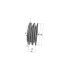 Poulie trapézoïdale SPZ / Z - 2 gorges - Ø75 mm - Moyeu amovible 1210 - Fonte