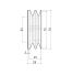 Poulie trapézoïdale SPZ / Z - 2 gorges - Ø75 mm - Moyeu amovible 1210 - Fonte