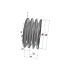 Poulie trapézoïdale SPZ / Z - 3 gorges - Ø80 mm - Moyeu amovible 1210 - Fonte
