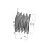 Poulie trapézoïdale SPZ / Z - 4 gorges - Ø80 mm - Moyeu amovible 1210 - Fonte