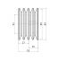 Poulie trapézoïdale SPZ / Z - 4 gorges - Ø80 mm - Moyeu amovible 1210 - Fonte