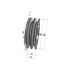 Poulie trapézoïdale SPZ / Z - 2 gorges - Ø85 mm - Moyeu amovible 1610 - Fonte