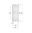 Poulie trapézoïdale SPZ / Z - 2 gorges - Ø85 mm - Moyeu amovible 1610 - Fonte