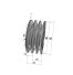 Poulie trapézoïdale SPZ / Z - 3 gorges - Ø85 mm - Moyeu amovible 1610 - Fonte
