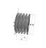 Poulie trapézoïdale SPZ / Z - 4 gorges - Ø85 mm - Moyeu amovible 1610 - Fonte