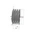 Poulie trapézoïdale SPZ / Z - 3 gorges - Ø90 mm - Moyeu amovible 1610 - Fonte