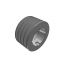 Poulie trapézoïdale SPZ / Z - 4 gorges - Ø90 mm - Moyeu amovible 1610 - Fonte