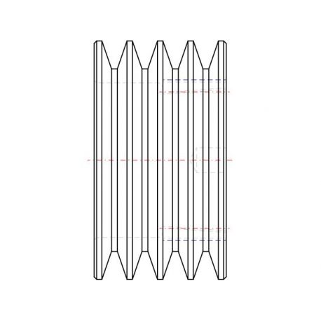 Poulie trapézoïdale SPZ / Z - 4 gorges - Ø90 mm - Moyeu amovible 1610 - Fonte